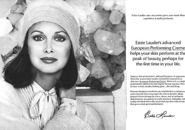 Karen Graham for Estee Lauder ad campaign