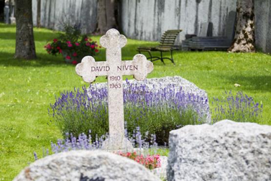 British actor David Niven's tomb