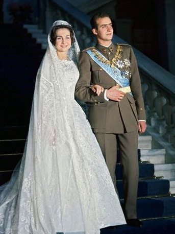 Princes Sofia of Greece wedding gown, designed by Jean Dessès, 1962