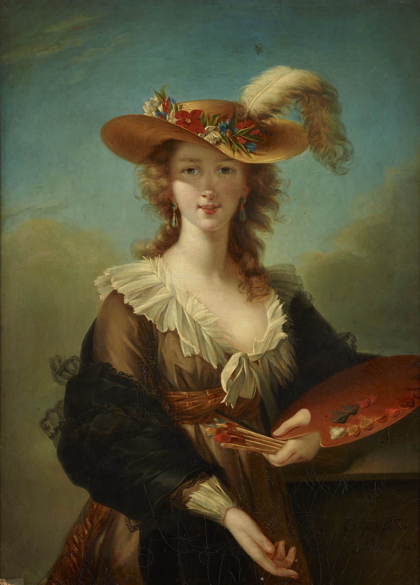 ​Élisabeth Louise Vigée Le Brun (16 April 1755 – 30 March 1842), Madame Le Brun self portrait