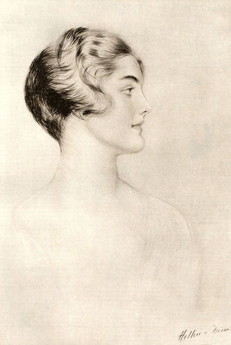 Diana Mitford portrait by Paul Helleu