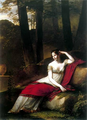 PORTRAIT DE L’IMPÉRATRICE JOSÉPHINE DANS LE PARC DE MALMAISON, 1805
