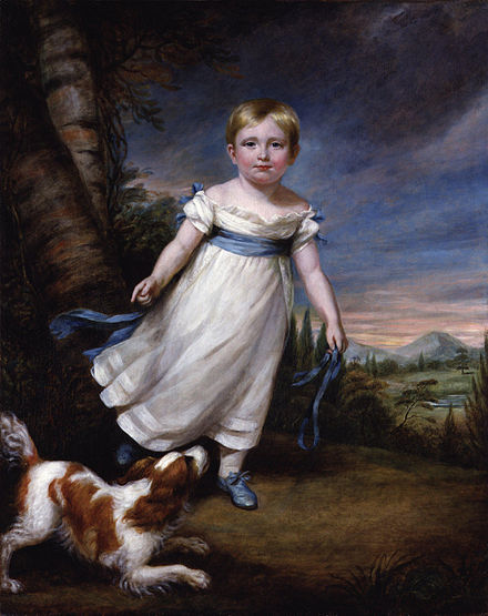 John Ruskin as a young child, painted by James Northcote