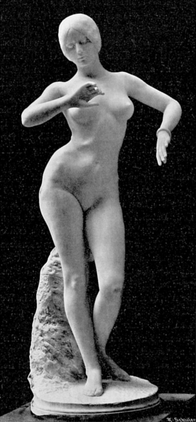 Alexandre Falguière, La Danseuse (Salon de 1896), marbre, sculpture pour laquelle Cléo de Mérode a posé. 