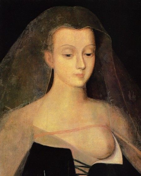 Portrait d'Agnès Sorel d'après Jean Fouquet, collection particulière.