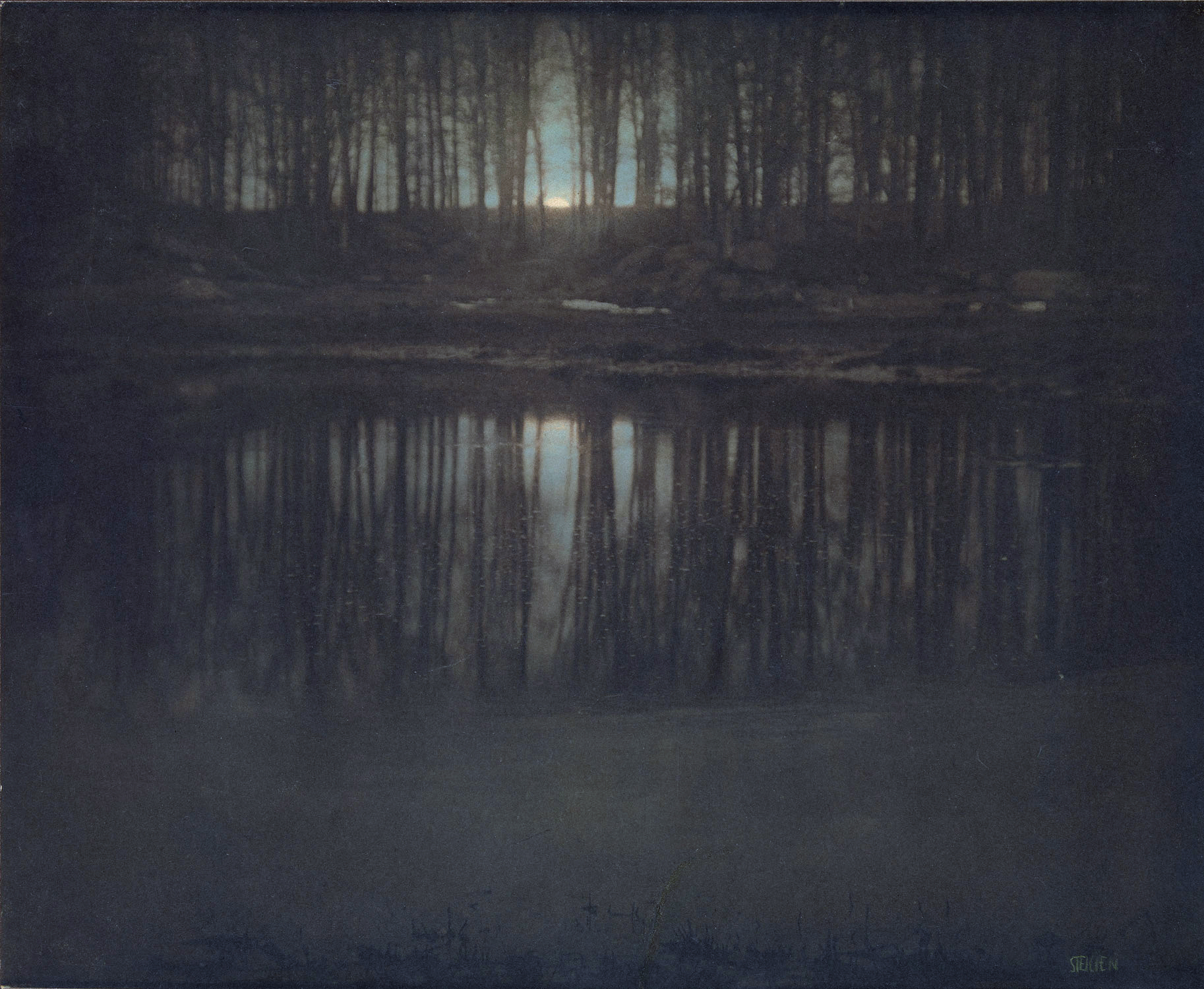 The Pond--Moonlight, photo by Edward Steichen, 1904