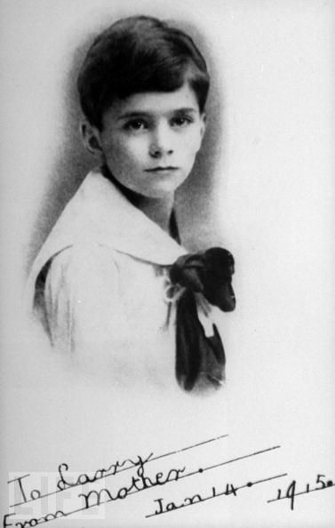 Lawrence Olivier as a young child