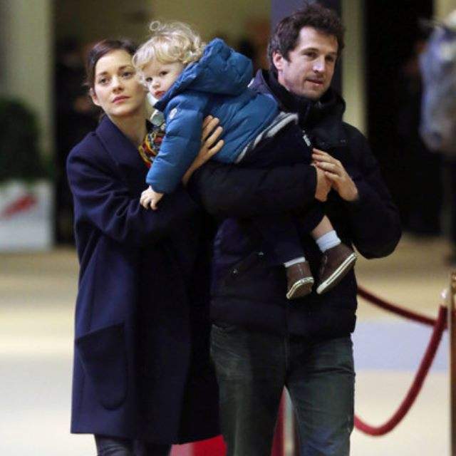 Marion Cotillard and her partner Guillaume Canet with their son Marcel