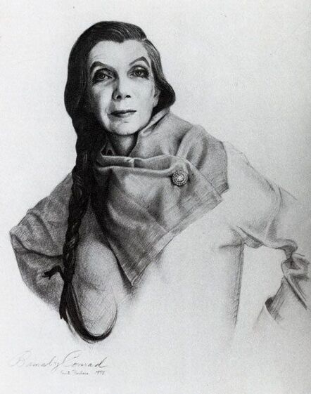 Baronesse Pauline de Rothschild, drawing by Barnaby Conrad
