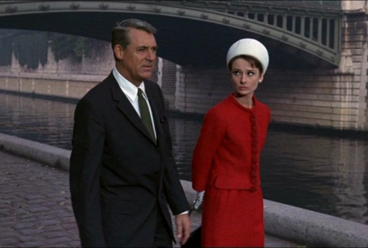 Cary Grant and Audrey Hepburn in film Charade