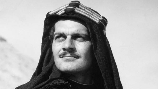 Omar Shariff young,  in film Lawrence of Arabia