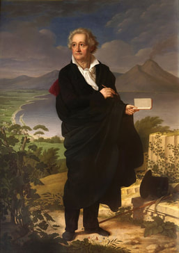 Johann Wolfgang von Goethe (1749-1832) painted by Heinrich Christoph Kolbe, 1806