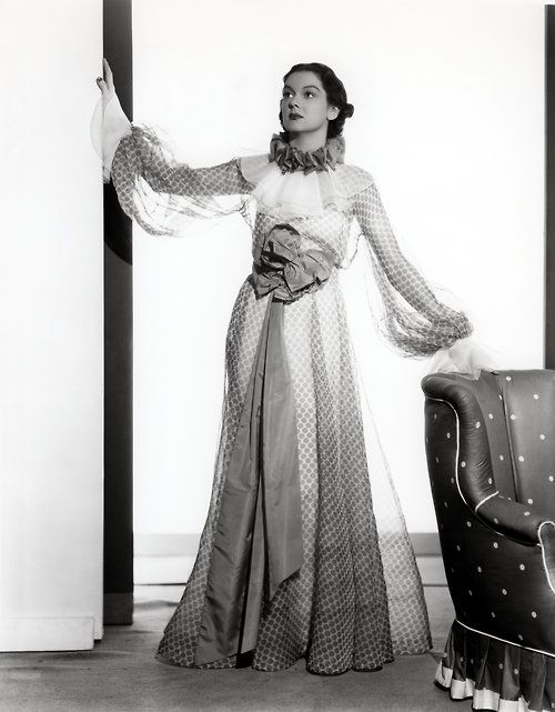Rosalind-Russell dress designed by Edward Stevenson, 1935