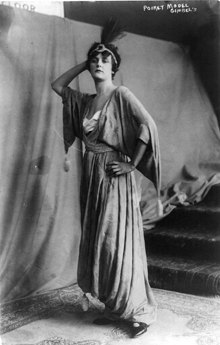 Model in a Paul Poiret dress, 1914