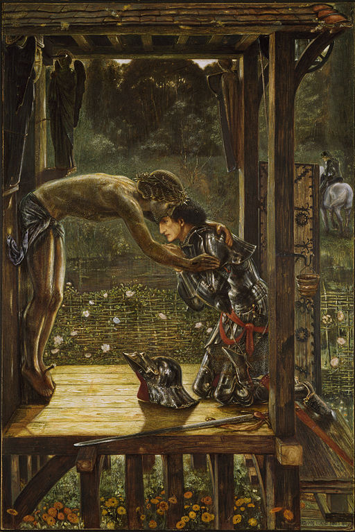 The Merciful Knight by Edward Burne-Jones, 1864