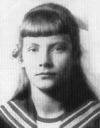 Greta Garbo as a young girl
