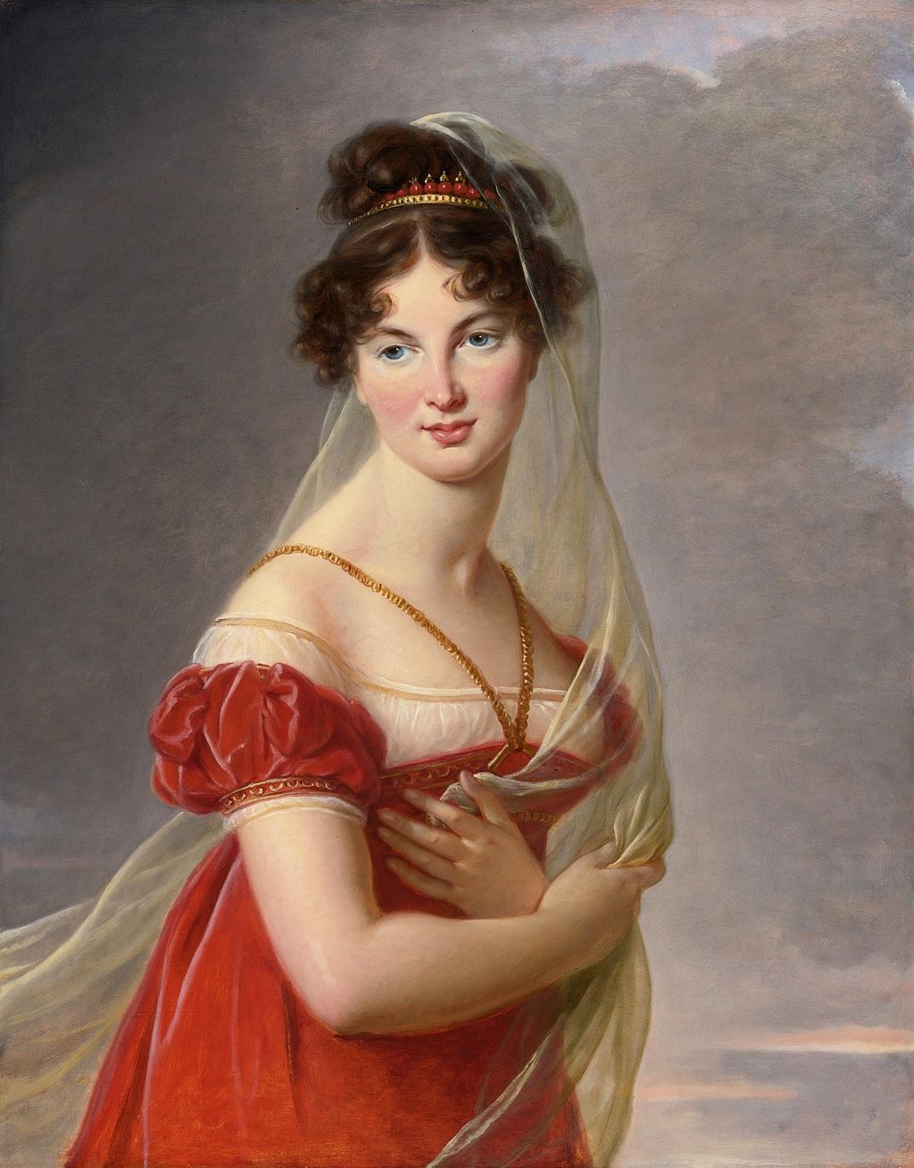 Aglæ Gabrielle de Gramont (1824), femme du général russe Alexandre Davydov, par Élisabeth Louise Vigée Le Brun