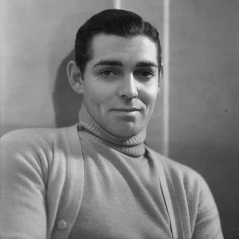 Clark Gable in turtleneck sweater