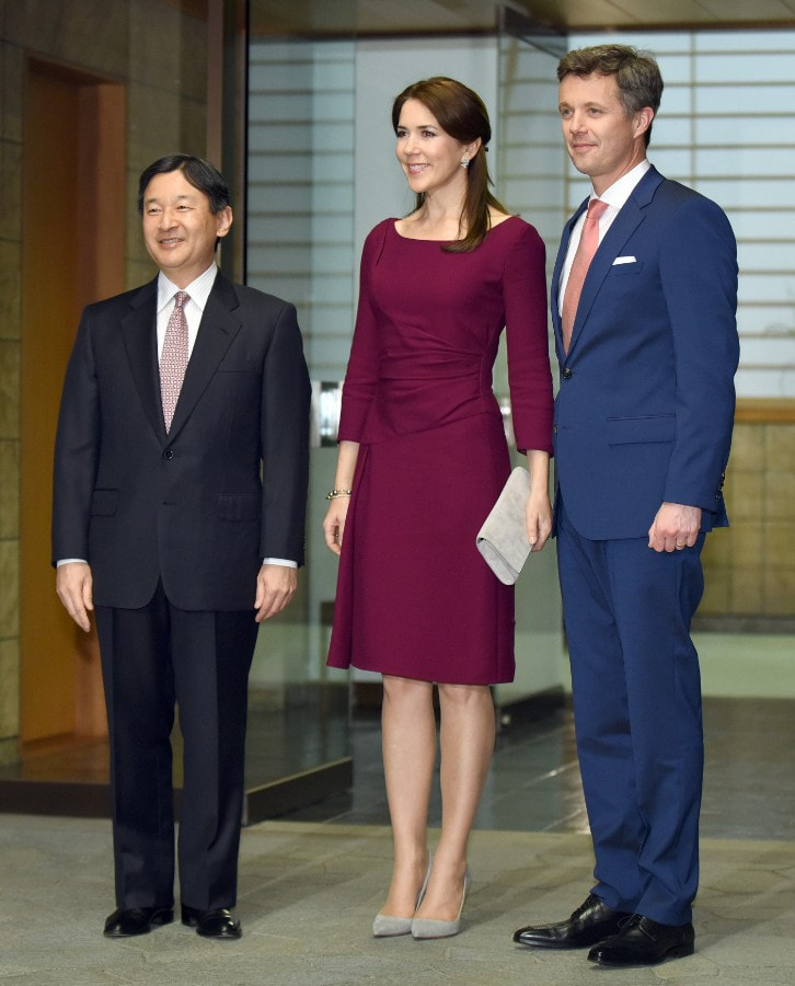 Celebrating Crown Princess Mary of Denmark's 50th birthday in 50 elegant day dresses and evening gowns: Princess Mary in purple dress