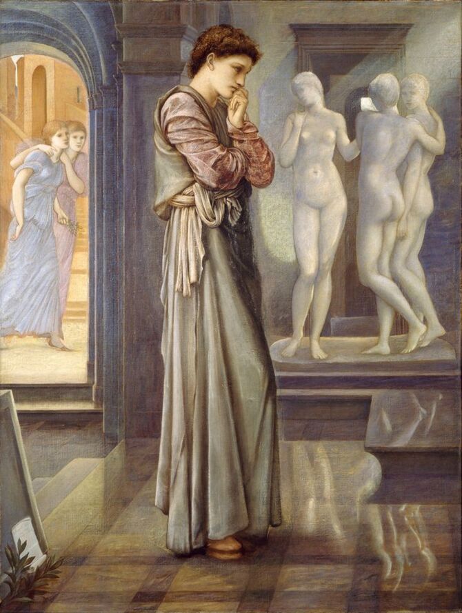 Pygmalion and the Image - The Heart Desires by Edward Burne-Jones