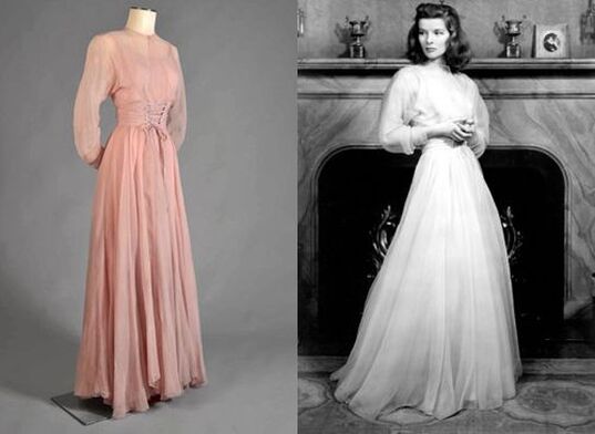 Katharine Hepburn's evening dress in The Philadelphia Stroy, 1939, designed by Valentina Schelee