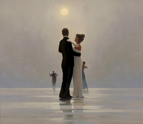 Painting Dance to the end of Love by Scottish painter Jack Vettriano 