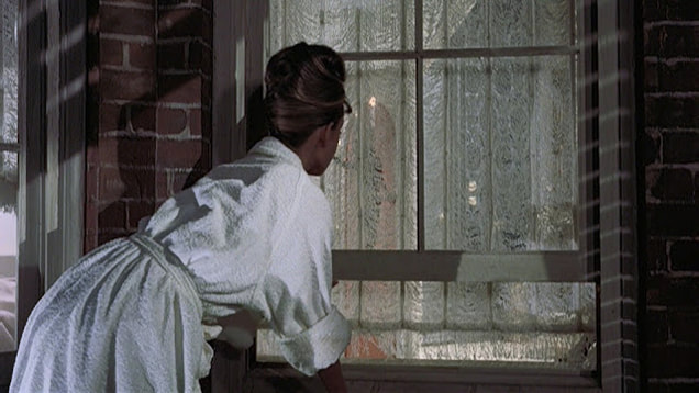 Audrey Hepburn movie costume in film Breakfast at Tiffany's(1961), the complete wardrobe of Holly Golightly: White belted bathrobe with patch pockets