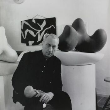 Jean Arp, 1957, photo by Willy Maywald(1907-1985), the man who photograhed the Christian Dior New Look