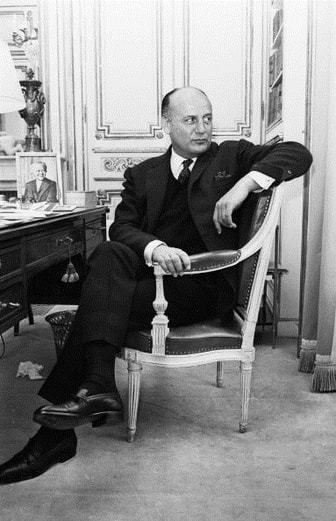 Most elegant French couturier Pierre Balmain by Reg Lancaster on April 5, 1965