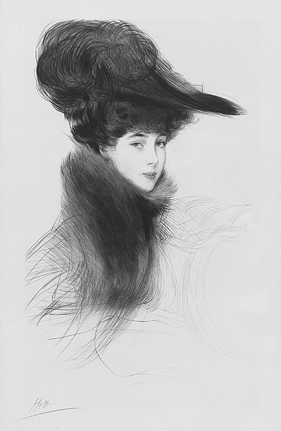 Consuelo Vanderbilt, The Duchess of Marlborough, c. 1903, by Paul César Helleu.