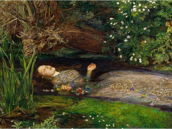 Ophelia (1851-52) by John Everett Millais, Tate Britain, London