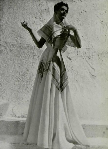Leonora Corbett costume in play Blithe Spirit (1941), designed by Mainbocher