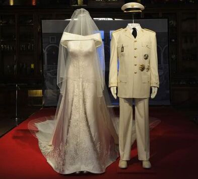 Charlene Wittstock, Princess of Monaco wedding dress 2011 designed by Giorgio Armani