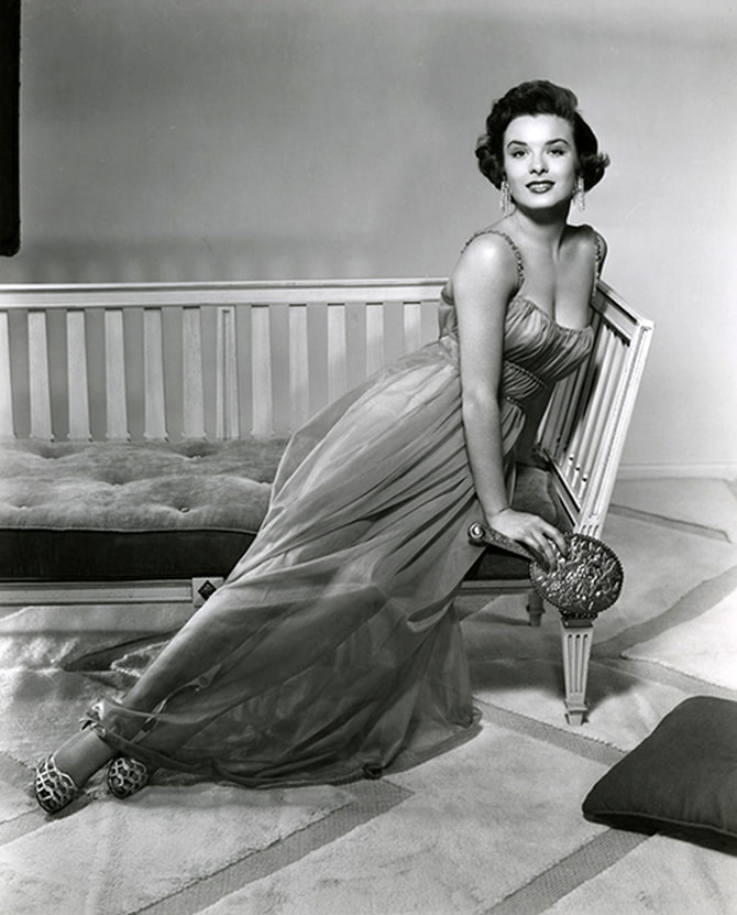 Jean Peters (October 15, 1926 – October 13, 2000), Amercian actress, the wife of billionaire Howard Hughes