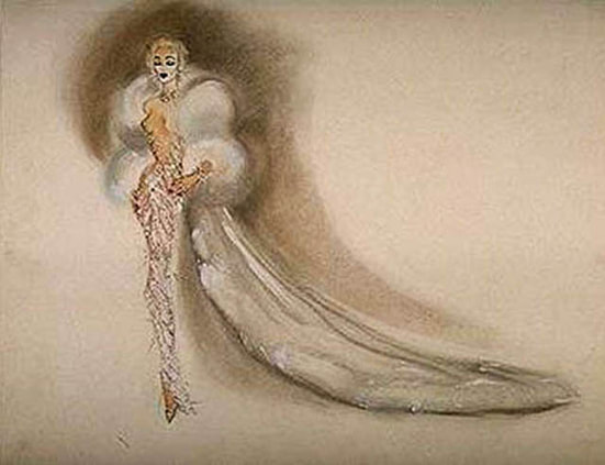 Marlene Dietrich's illusion gown designed by Jean Louis