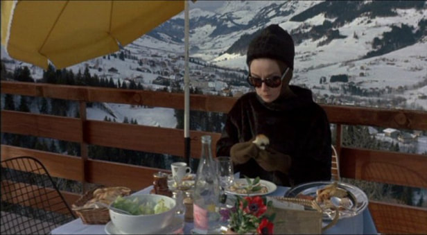Audrey Hepburn movie costume Charade(1963) complete outfits as Reggie Lampert: the ski ensemble