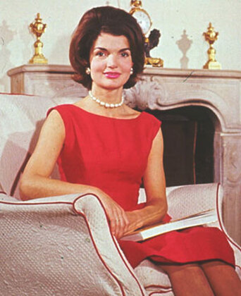 Jackie Kennedy as the first lady of the United States, summer look
