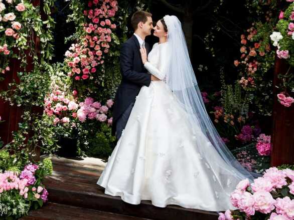 Miranda Kerr's wedding dress inspired by wedding gown of Grace Kelly