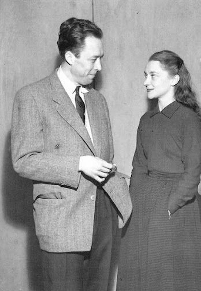 ​María Casares (21 November 1922-22 November 1996) with Albert Camus