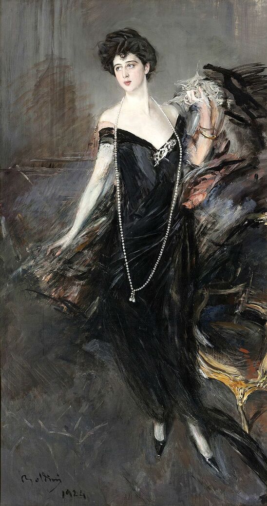 Portrait of Franca Florio(27 December 1873 – 10 November 1950), oil on canvas, 1901, by Giovanni Boldini