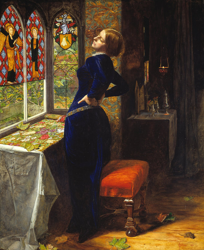 Mariana (1851-52) by John Everett Millais