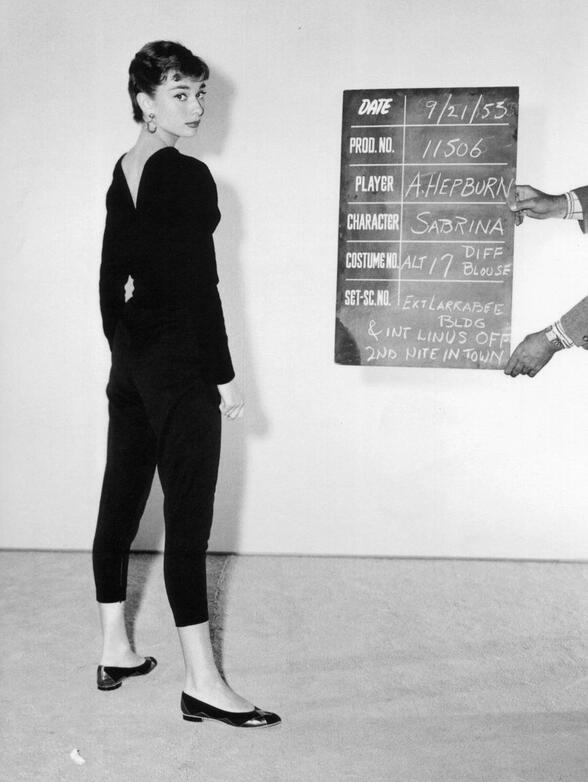 Elegant style icon wardrobe essentials: Audrey Hepburn in capri pants