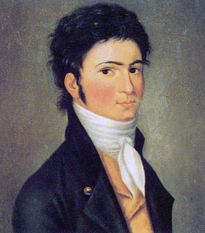 Ludwig van Beethoven portrait in 1803