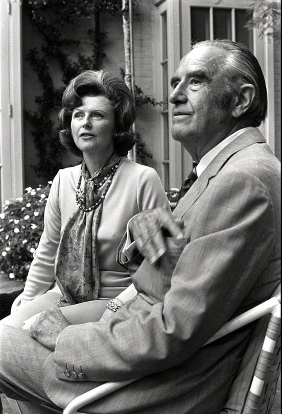 Pamela Churchill Harriman and W. Averell Harriman, her third and last husband