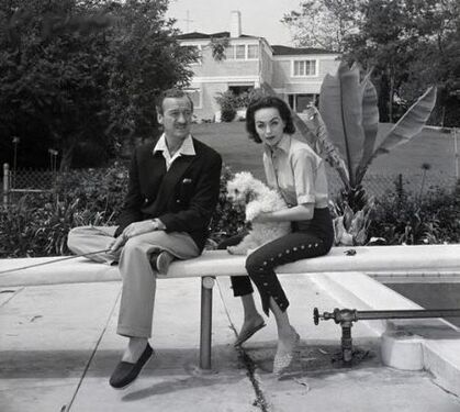 David Niven with his second wife Hjördis Paulina Tersmeden, first Swedish super model