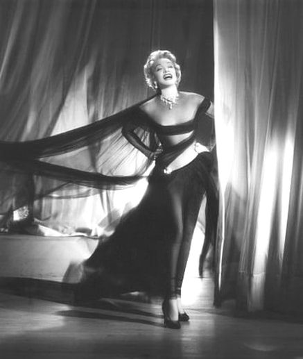 Marlene Dietrich on stage