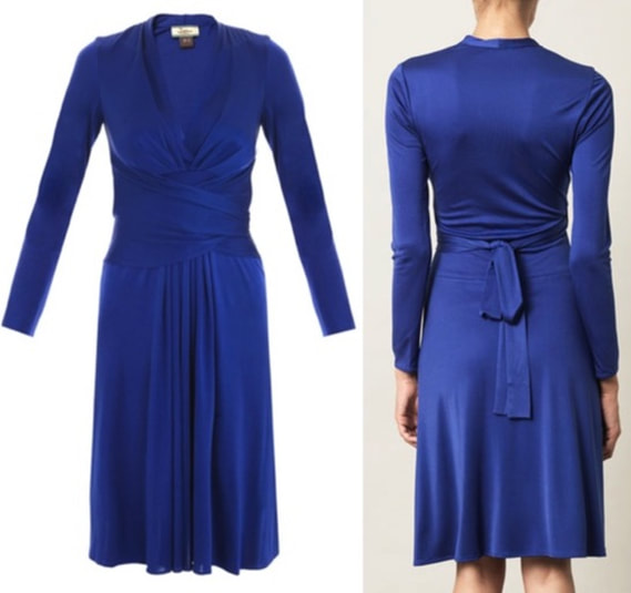 Kate Middleton blue silk jersey knit wrap dress by Issa London or her announcement of engagement with Prince William