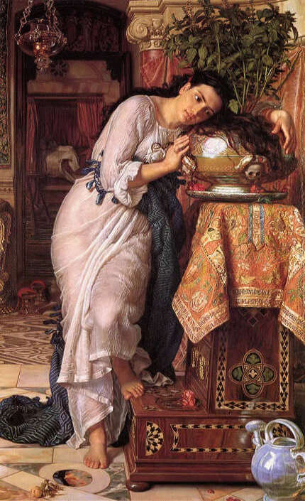Isabella and the Pot of Basil (1868), by William Holman Hunt