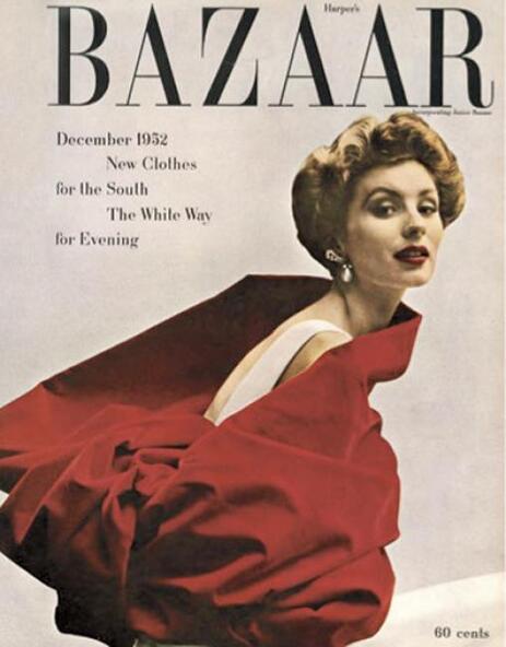 Alexey Vyacheslavovich Brodovitch design for Harper's Bazzar's cover, December 1952