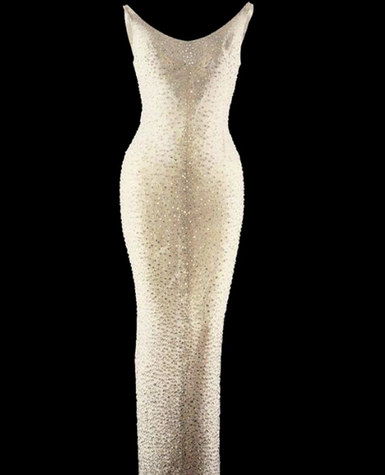 Marilyn Monroe's llusion gown designed by Jean Louis, 1962